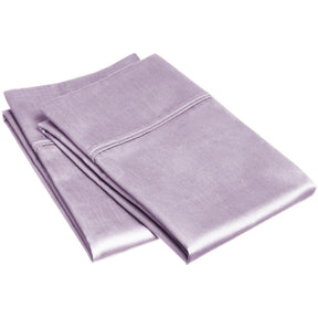 Superior Egyptian Cotton 300 Thread Count Solid Pillowcase Set - Lavender