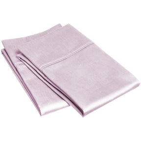 Superior Egyptian Cotton 300 Thread Count Solid Pillowcase Set - Lilac