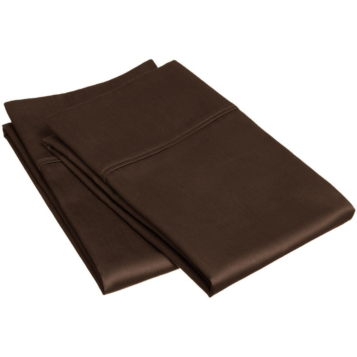 Superior Egyptian Cotton 300 Thread Count Solid Pillowcase Set - Mocha