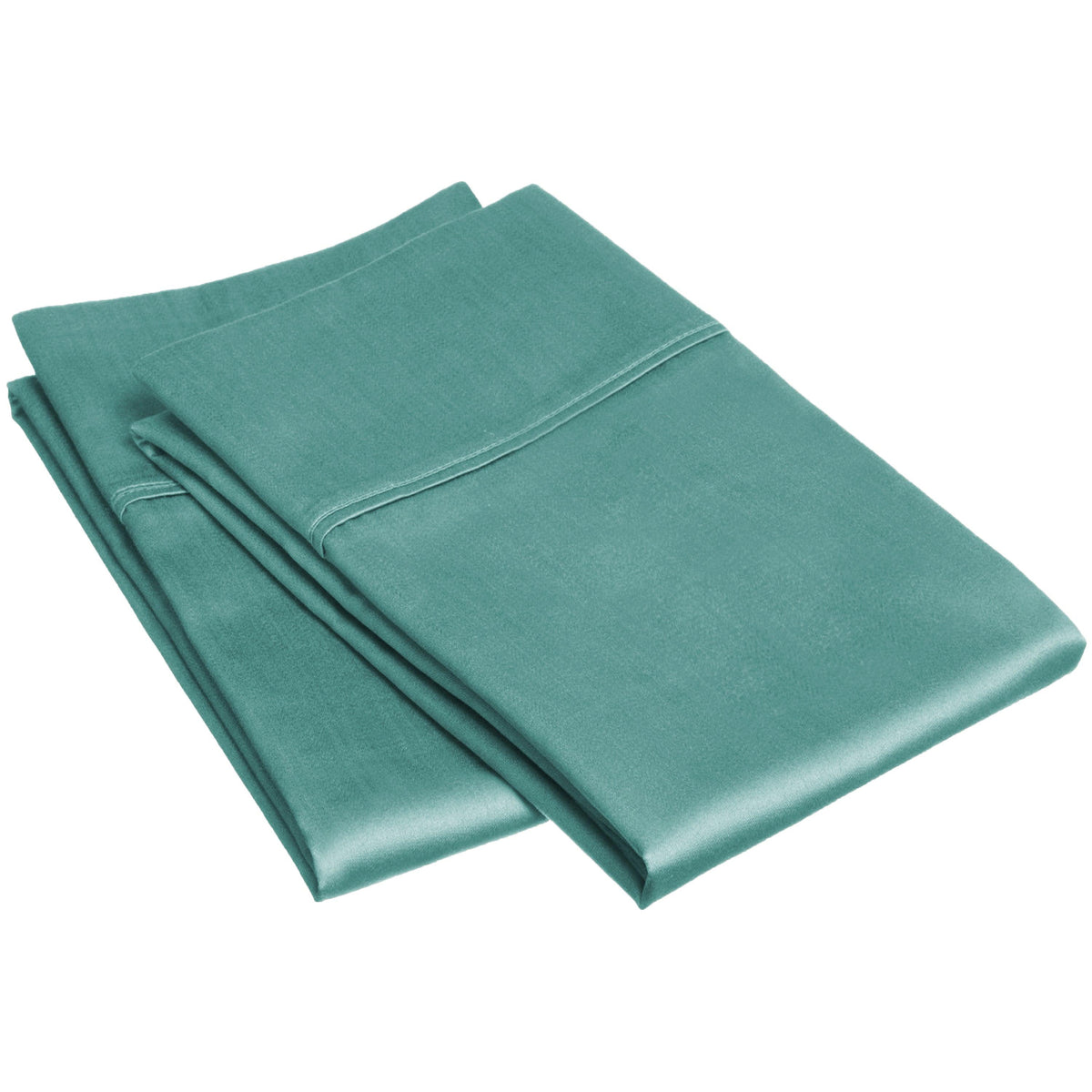 Superior Egyptian Cotton 300 Thread Count Solid Pillowcase Set - Teal