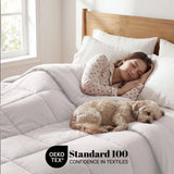 Brushed Microfiber Down Alternative Comforter Medium Weight Solid
