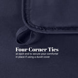 Brushed Microfiber Down Alternative Comforter Medium Weight Solid