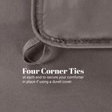 Brushed Microfiber Down Alternative Comforter Medium Weight Solid