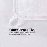 Brushed Microfiber Down Alternative Comforter Medium Weight Solid