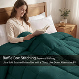 Brushed Microfiber Down Alternative Comforter Medium Weight Solid