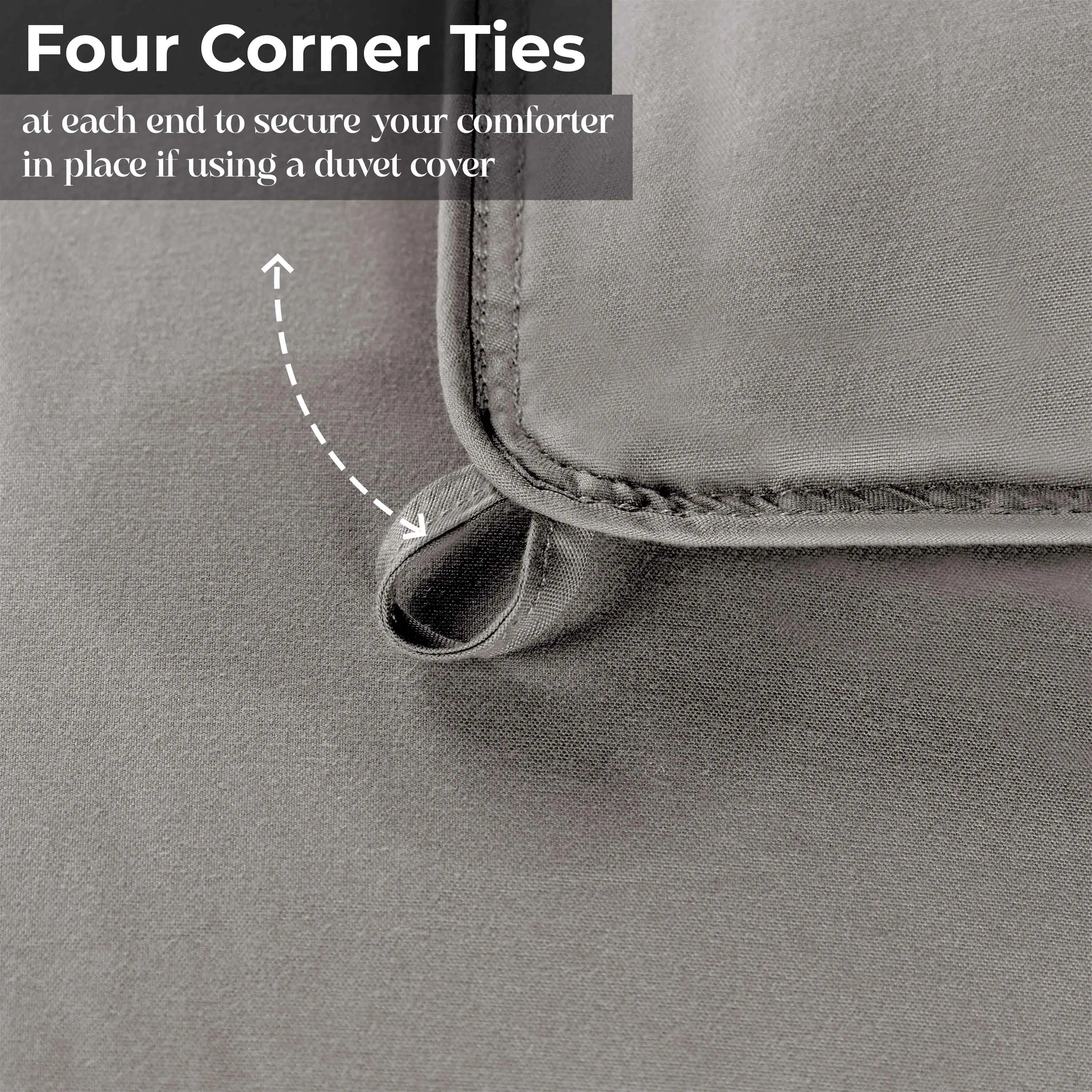 Brushed Microfiber Down Alternative Medium Weight Solid Comforter - Comforter by Superior