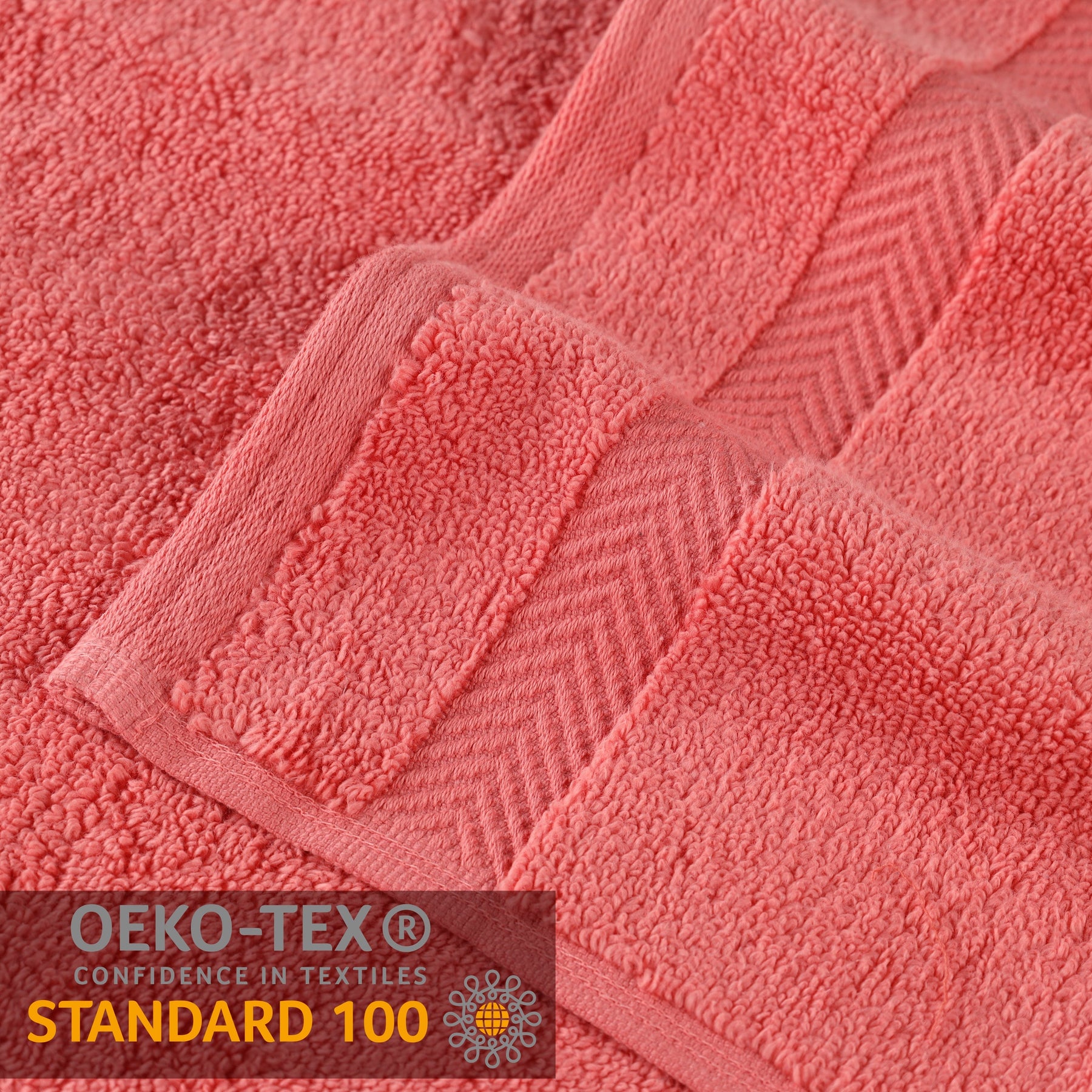 Zero Twist Cotton Ultra-Soft Absorbent Assorted - Coral