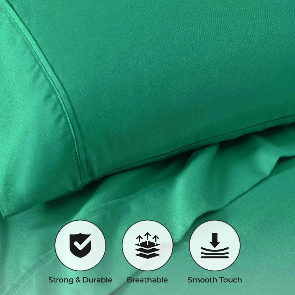 Cotton Blend 800 Thread Count Solid Pillowcase Set of 2 - Pillowcases by Superior Brand