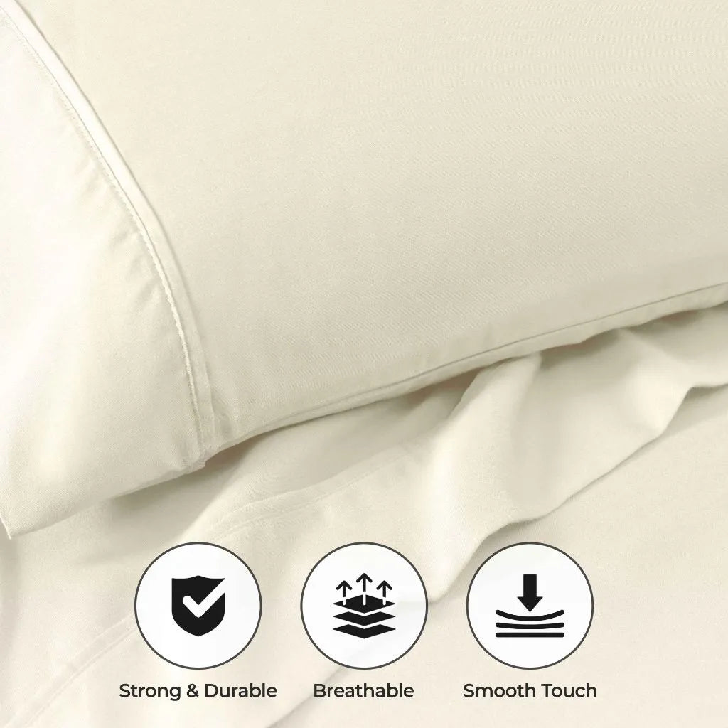 Cotton Blend 800 Thread Count Solid Pillowcase Set of 2 - Pillowcases by Superior Brand
