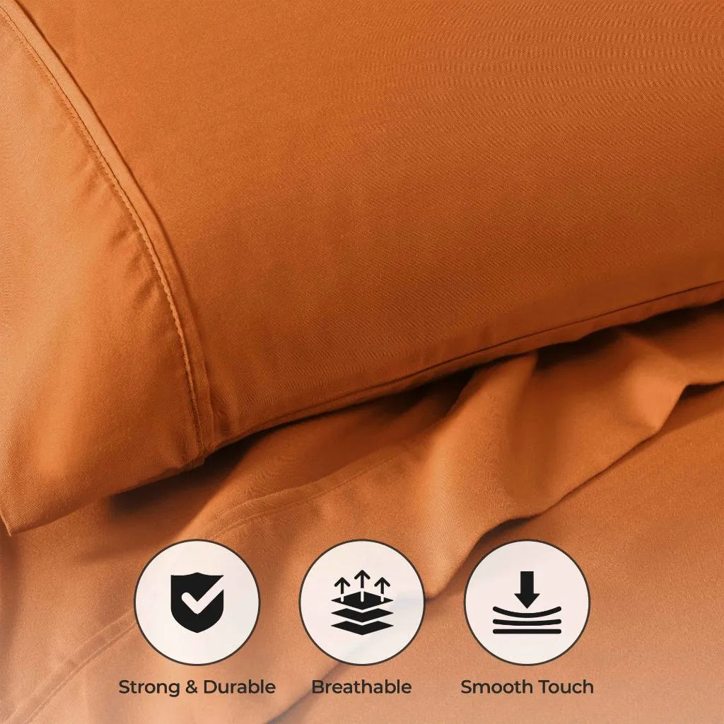 Cotton Blend 800 Thread Count Solid Pillowcase Set of 2 - Pillowcases by Superior Brand