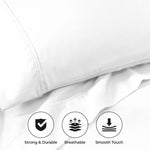 Cotton Blend 800 Thread Count Solid Pillowcase Set of 2 - Pillowcases by Superior Brand