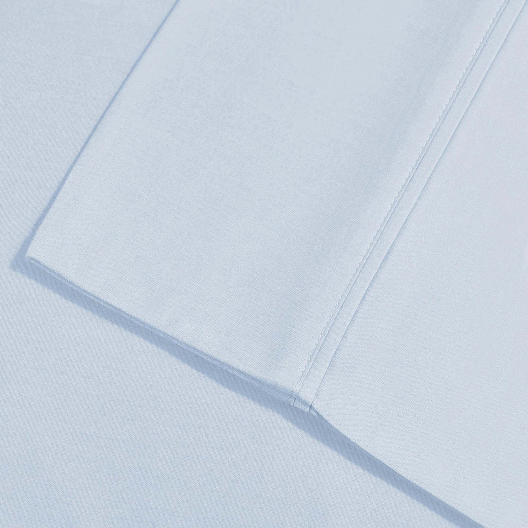 Superior Solid Deep Pocket Cotton Blend Bed Sheet Set - Blue