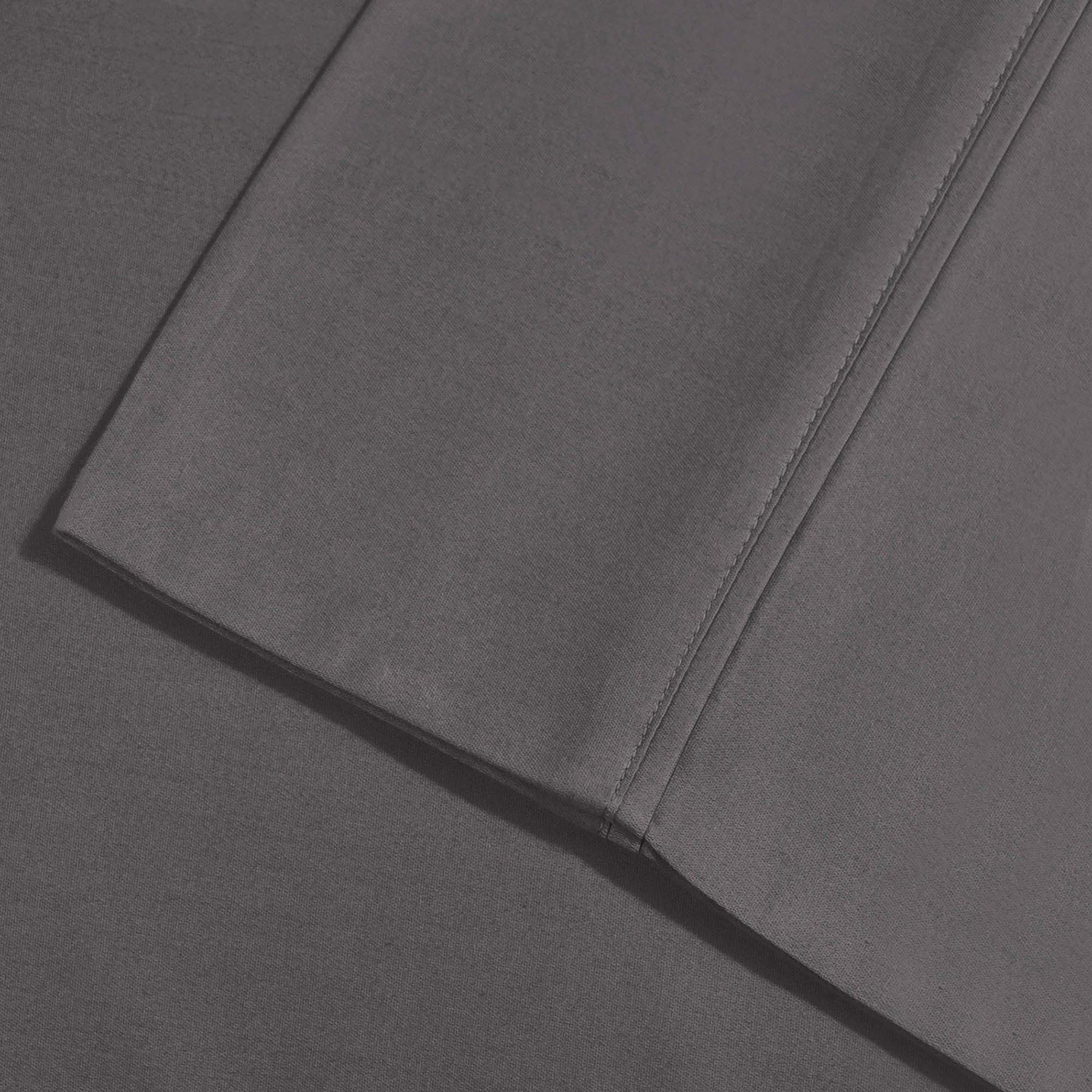 Superior Solid Deep Pocket Cotton Blend Bed Sheet Set - Grey