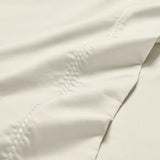 600 Thread Count Cotton Blend Bed Sheet Set - Imperia Embroidered Hem