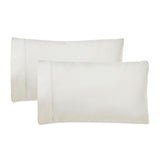 600 Thread Count Cotton Blend Pillowcases, Pandora Embroidered Hem, Set of 2