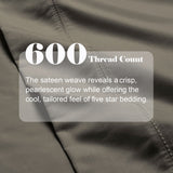 600 Thread Count Cotton Blend Pillowcases, Pandora Embroidered Hem, Set of 2