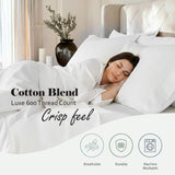 600 Thread Count Cotton Blend Deep Pocket Bed Sheet Set, Pandora Embroidered Hem