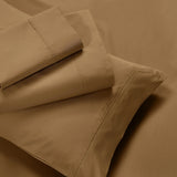 600 Thread Count Cotton Blend Bed Sheet Set Solid Deep Pocket
