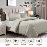 Cotton Blend 600 Thread Count Solid Duvet Cover Set