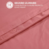 Cotton Blend 600 Thread Count Solid Duvet Cover Set