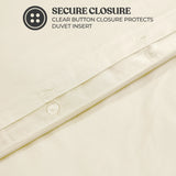 Cotton Blend 600 Thread Count Solid Duvet Cover Set
