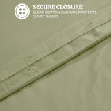 Cotton Blend 600 Thread Count Solid Duvet Cover Set