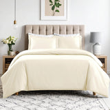 Cotton Blend 600 Thread Count Solid Duvet Cover Set