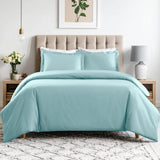 Cotton Blend 600 Thread Count Solid Duvet Cover Set