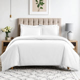 Cotton Blend 600 Thread Count Solid Duvet Cover Set