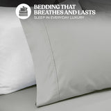 600 Thread Count Cotton Blend Bed Sheet Set Solid Deep Pocket