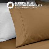 600 Thread Count Cotton Blend Bed Sheet Set Solid Deep Pocket