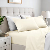 600 Thread Count Cotton Blend Bed Sheet Set Solid Deep Pocket