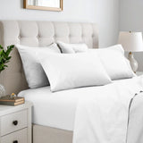 600 Thread Count Cotton Blend Bed Sheet Set Solid Deep Pocket