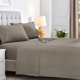 600 Thread Count Cotton Blend Bed Sheet Set Solid Deep Pocket