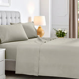 600 Thread Count Cotton Blend Bed Sheet Set Solid Deep Pocket
