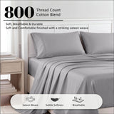 800 Thread Count Cotton Sheet Set Deep Pocket