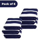 Superior Cabana Striped Cotton Chaise Lounge Chair Cover Set