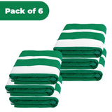 Superior Cabana Striped Cotton Chaise Lounge Chair Cover Set