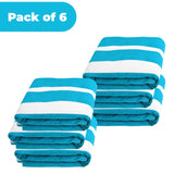 Superior Cabana Striped Cotton Chaise Lounge Chair Cover Set