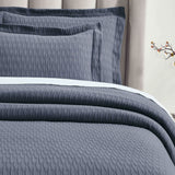 Lightweight Cotton Matelassé Bedspread Set Calvert Diamond Lattice Jacquard (3-Piece)
