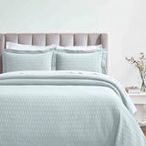Lightweight Cotton Matelassé Bedspread Set Calvert Diamond Lattice Jacquard (3-Piece)