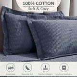 Lightweight Cotton Matelassé Bedspread Set Calvert Diamond Lattice Jacquard (3-Piece)