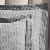 Lightweight Cotton Matelassé Bedspread Set Calvert Diamond Lattice Jacquard (3-Piece)