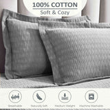 Lightweight Cotton Matelassé Bedspread Set Calvert Diamond Lattice Jacquard (3-Piece)