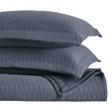 Lightweight Cotton Matelassé Bedspread Set Calvert Diamond Lattice Jacquard (3-Piece)