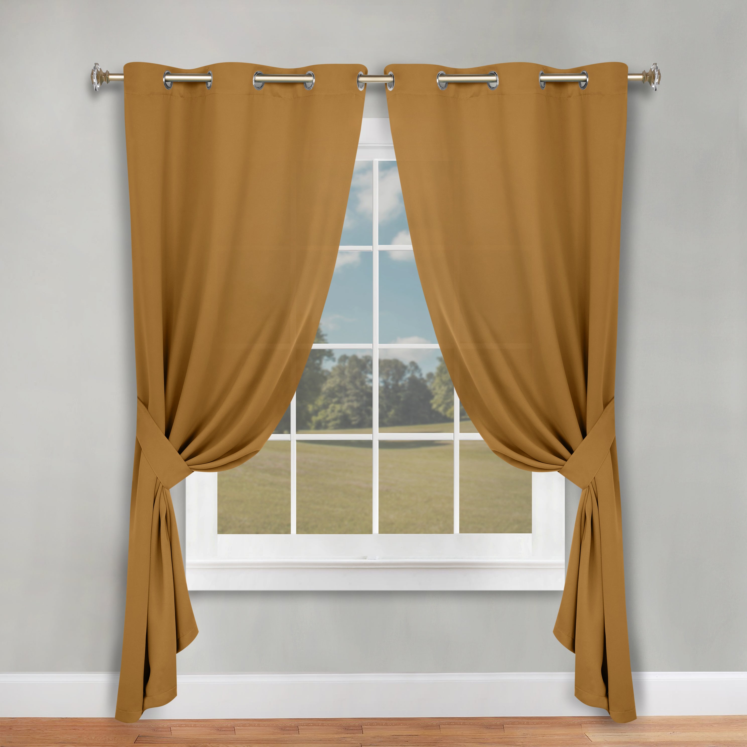 Classic Modern Solid Room Darkening Blackout Curtain Panels, Set of 2 - Blackout Curtains by Superior