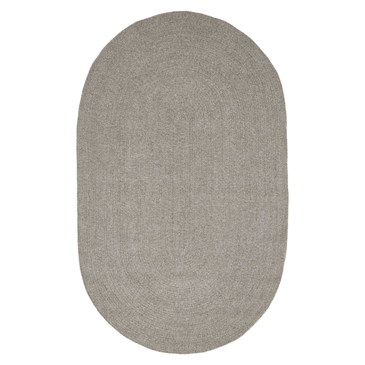 Classic Braided Weave Oval Area Rug Indoor Outdoor Rugs - Canvas