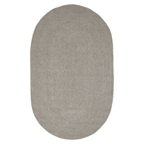 Classic Braided Weave Oval Area Rug Indoor Outdoor Rugs - Canvas