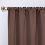 Solid Room Darkening Rod Pocket Blackout Curtain Panels, Set of 2 - Blackout Curtains by Superior