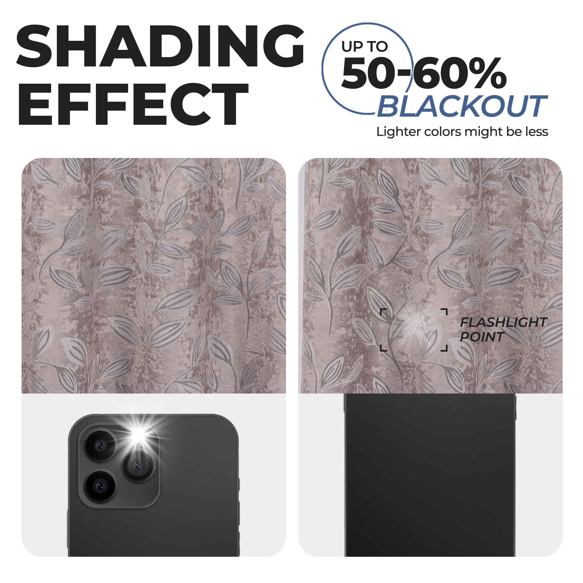 Leaves Room Darkening Grommet Blackout Curtain Panels, Set of 2 - Blackout Curtains by Superior